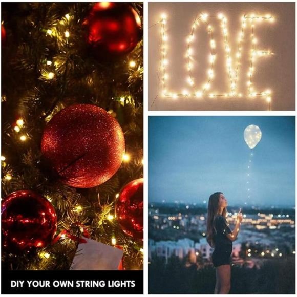 Photo Clip String Light - 33Ft 100LED Fairy Lights with Clips for Pictures - Picture 3 of 7